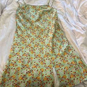 NWT Princess Polly Floral Mini Slit Dress